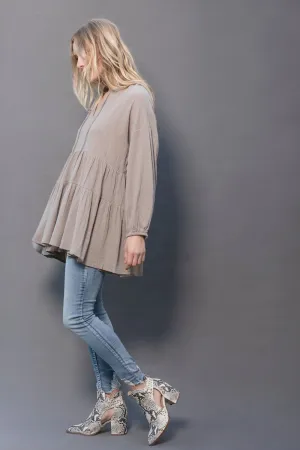 The Lauren Tunic, Vintage Olive Green
