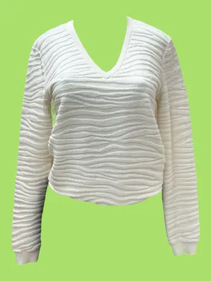 theory Size S Cream TOPS