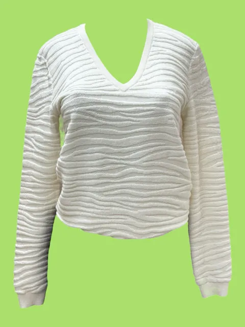 theory Size S Cream TOPS