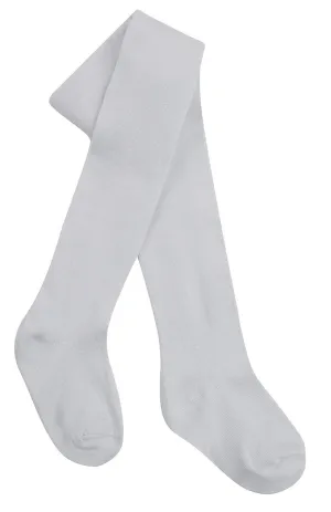 Tick Tock Pure White Plain Tights
