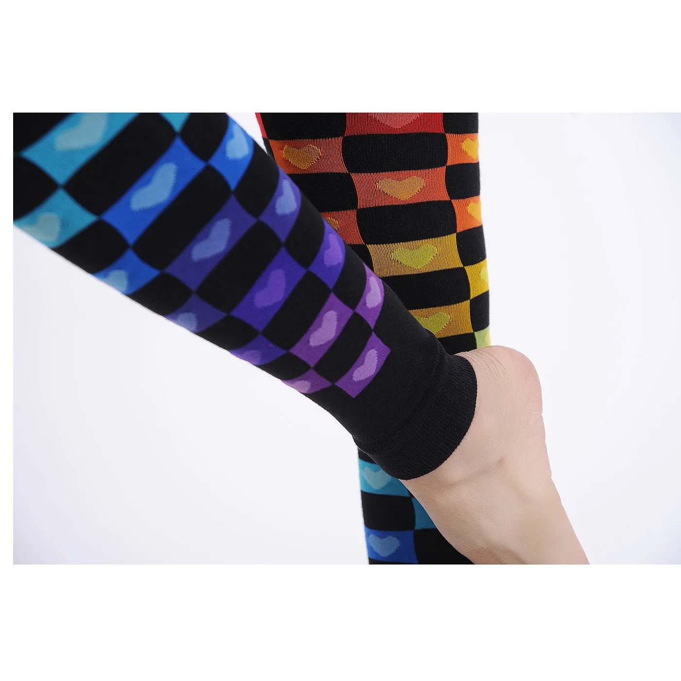 Tights - Rainbow Hearts