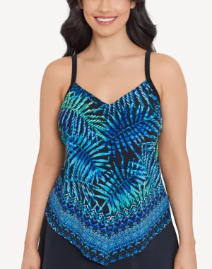 Tiki Hut Tropical Hank Tankini Top