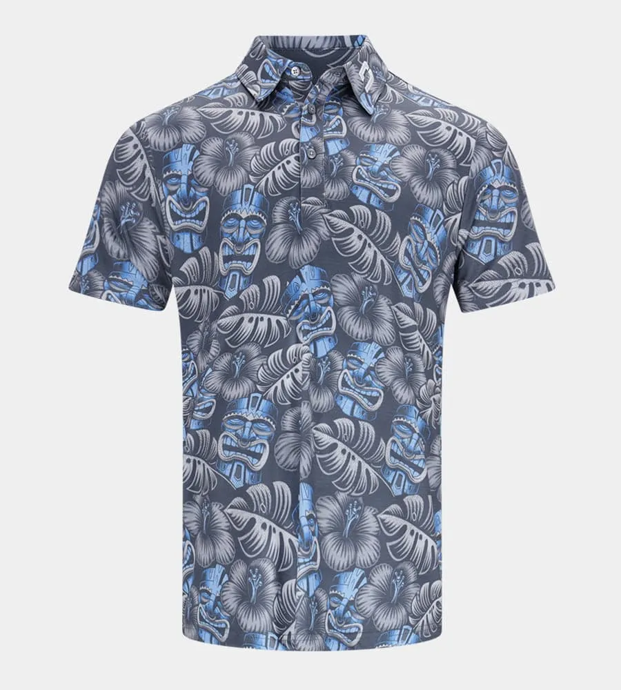 TIKI POLO - GREY / BLUE
