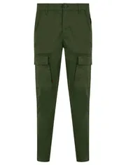 TOKYO LAUNDRY 'ALMAGRO' STRETCH COTTON BLEND MULTI-POCKET CARGO TROUSERS
