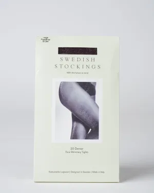 tora shimmery tights - plum