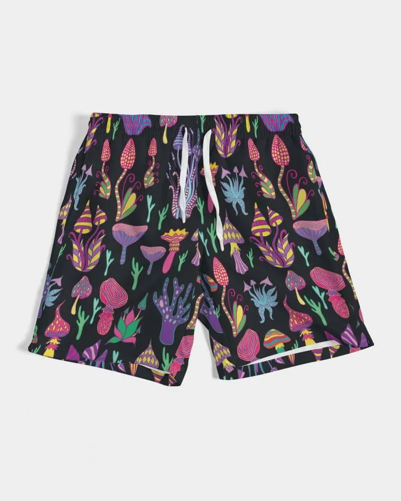 Trippy Mushrooms Men's Swim Trunks