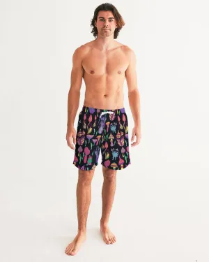 Trippy Mushrooms Men's Swim Trunks
