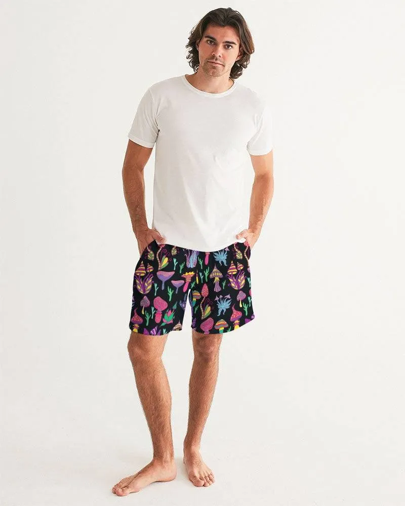 Trippy Mushrooms Men's Swim Trunks