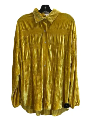 Tunic Long Sleeve By Bibi In Yellow, Size: S