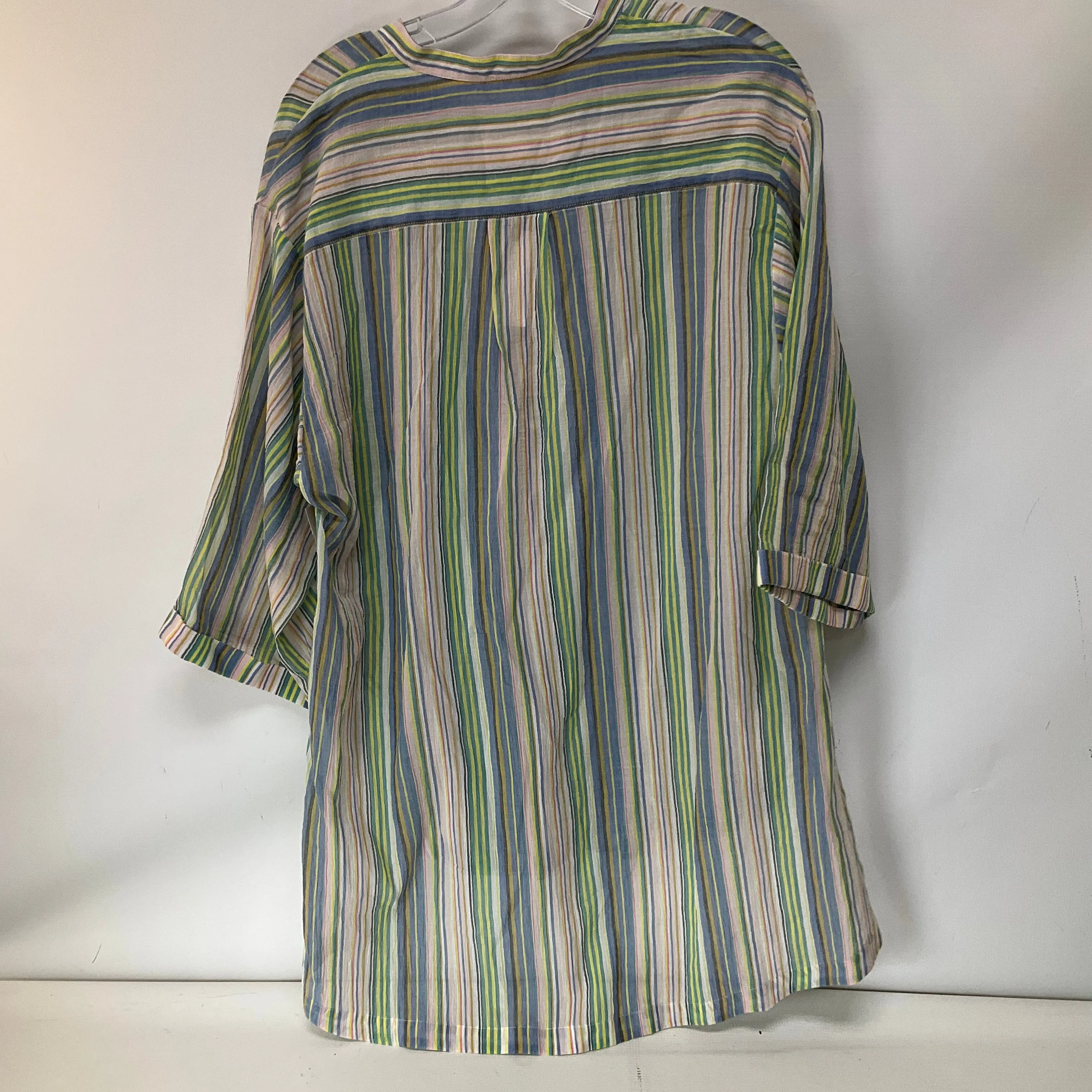 Tunic Long Sleeve By Maeve In Striped Pattern, Size: M