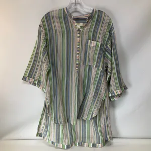 Tunic Long Sleeve By Maeve In Striped Pattern, Size: M