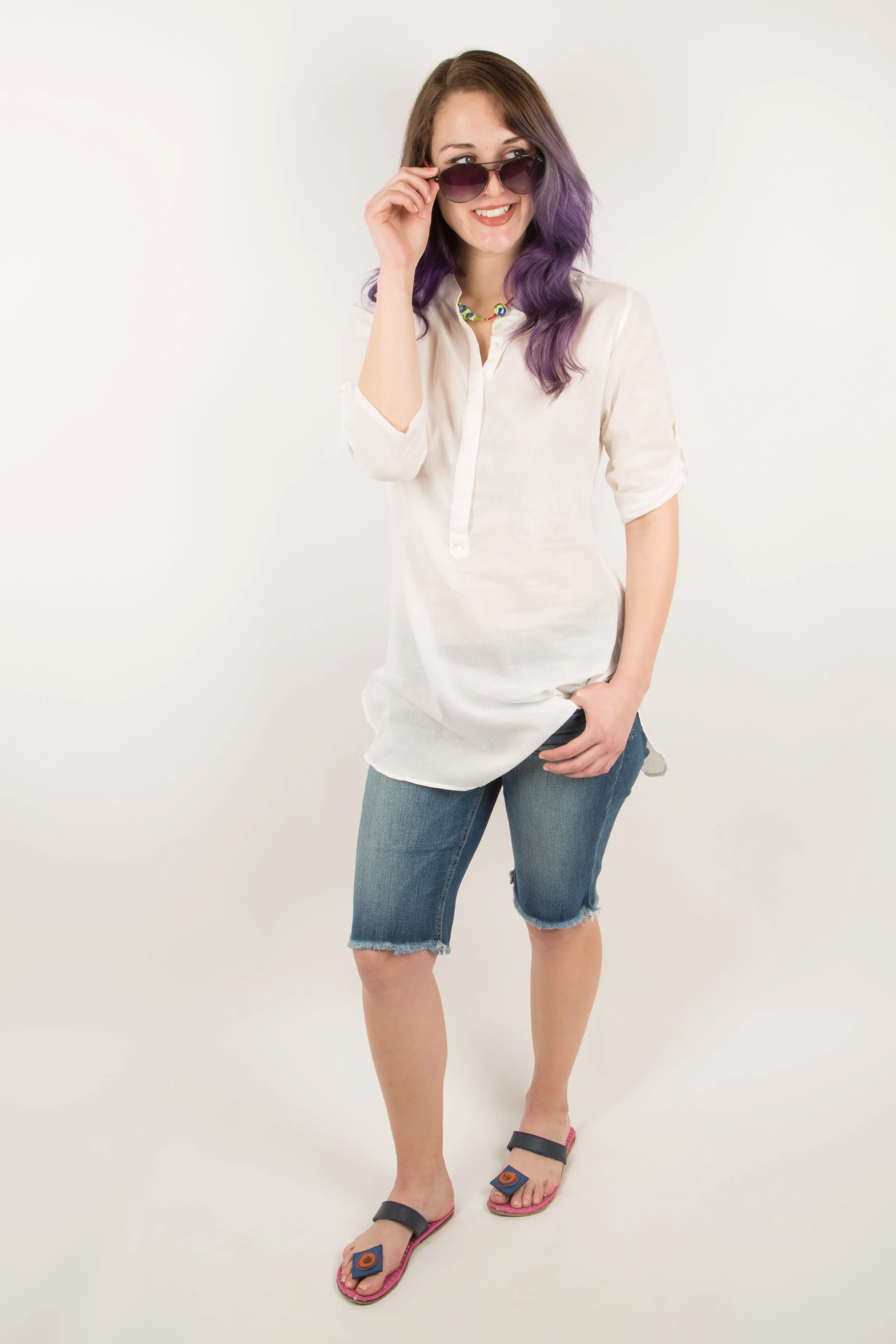 Tunic top/kurti-Poppy