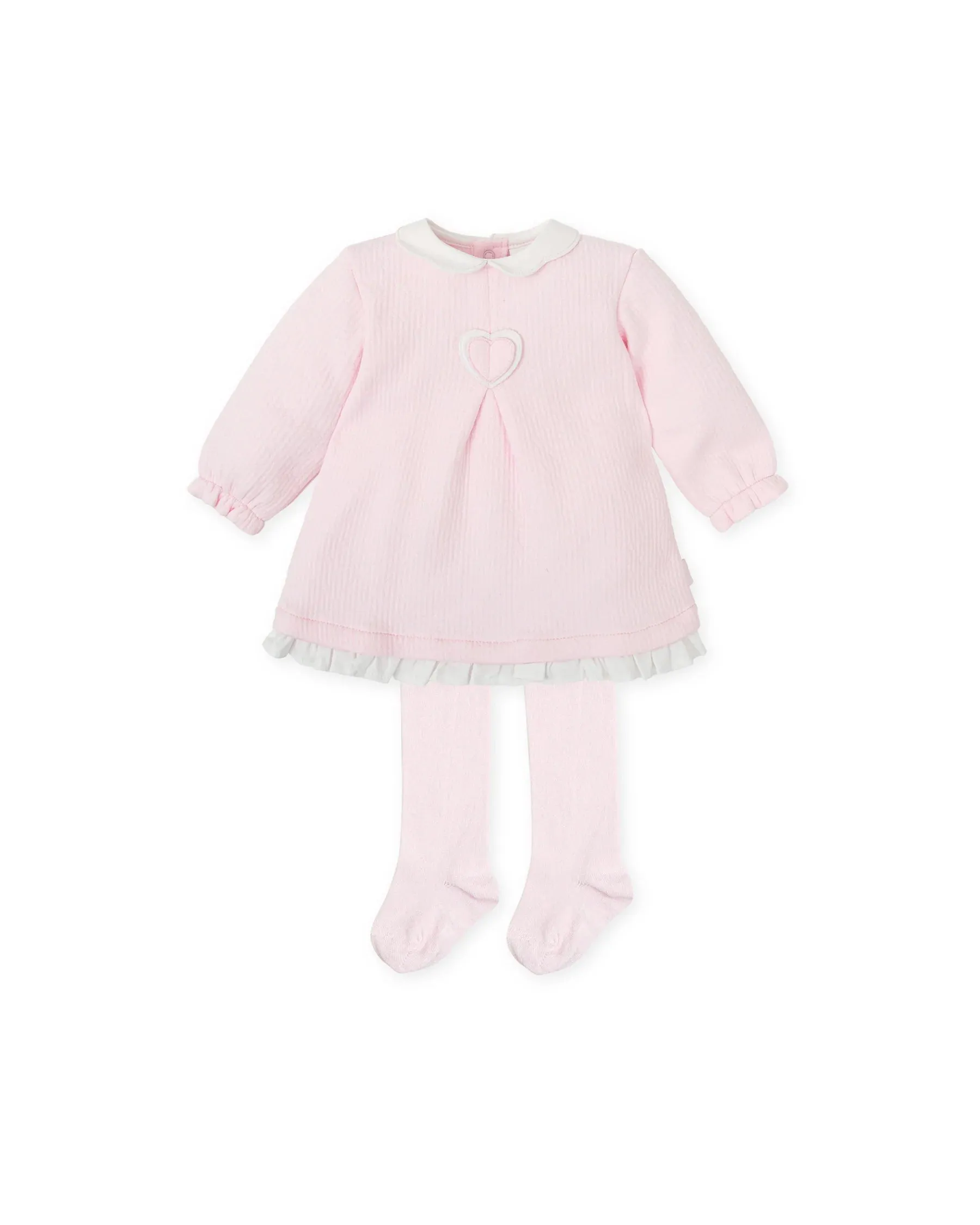 TUTTO PICCOLO| Pink Heart Dress With Tights