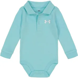 Under Armour Baby Boys' Long Sleeve Polo Bodysuit - Neo Turquoise