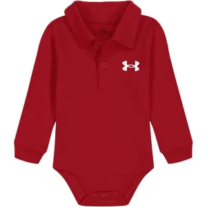 Under Armour Baby Boys' Long Sleeve Polo Bodysuit - Red