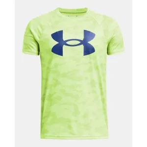 Under Armour Boy UA Tech Printed Short Sleeve Tee - Morph Green