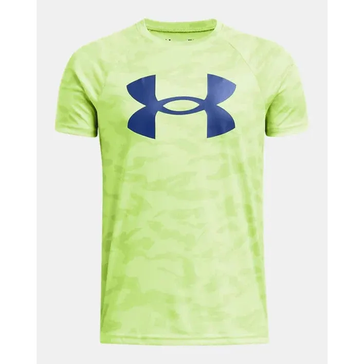Under Armour Boy UA Tech Printed Short Sleeve Tee - Morph Green