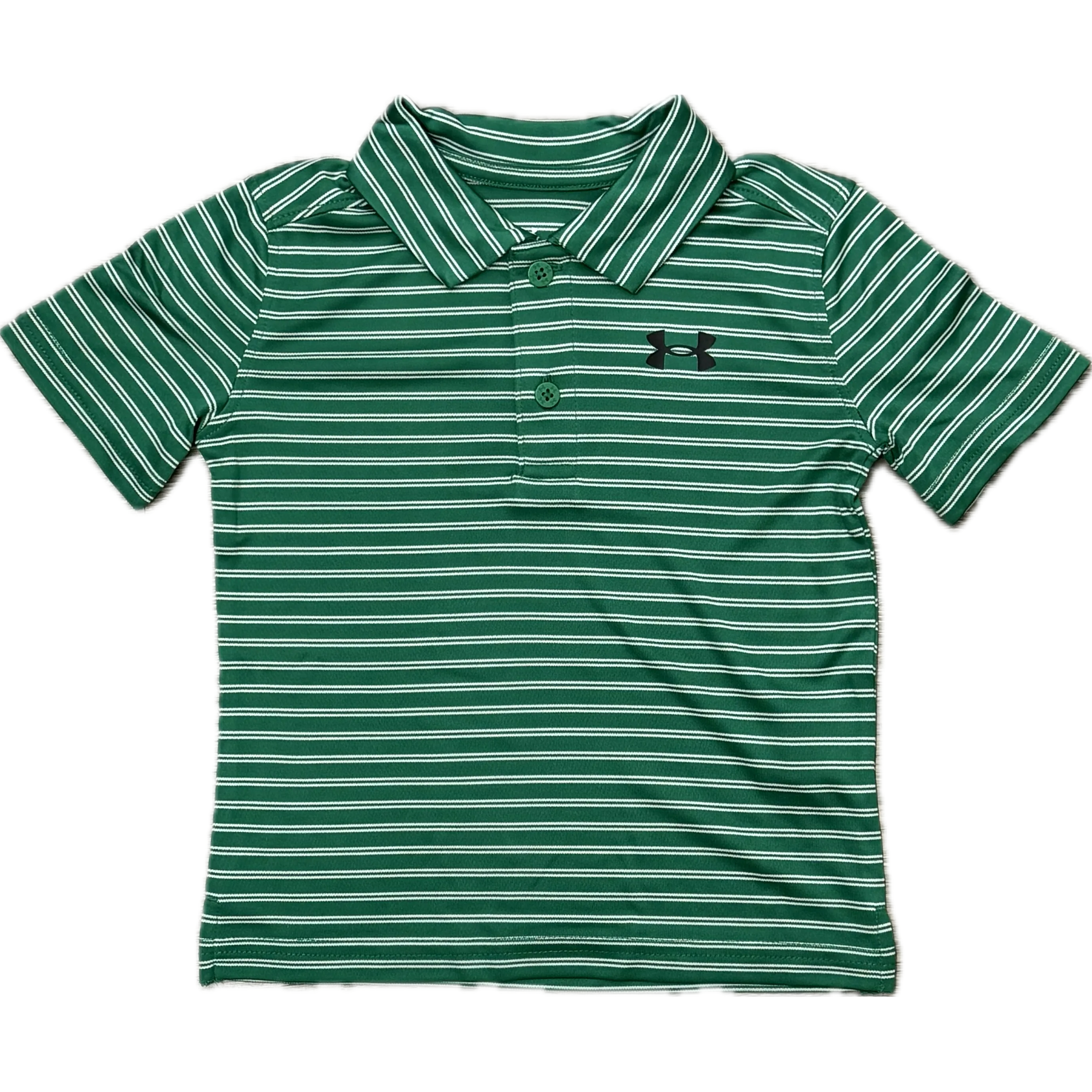 Under Armour Boys' Match Play Baby Stripe Polo - Kelly Green