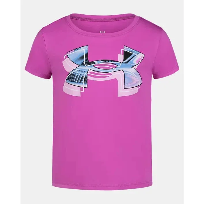 Under Armour Girl UA Tech Big Logo Short Sleeve Tee - Vivid Magenta