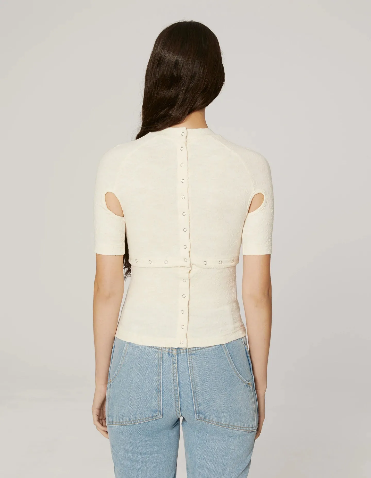 Undone Tee in Bone