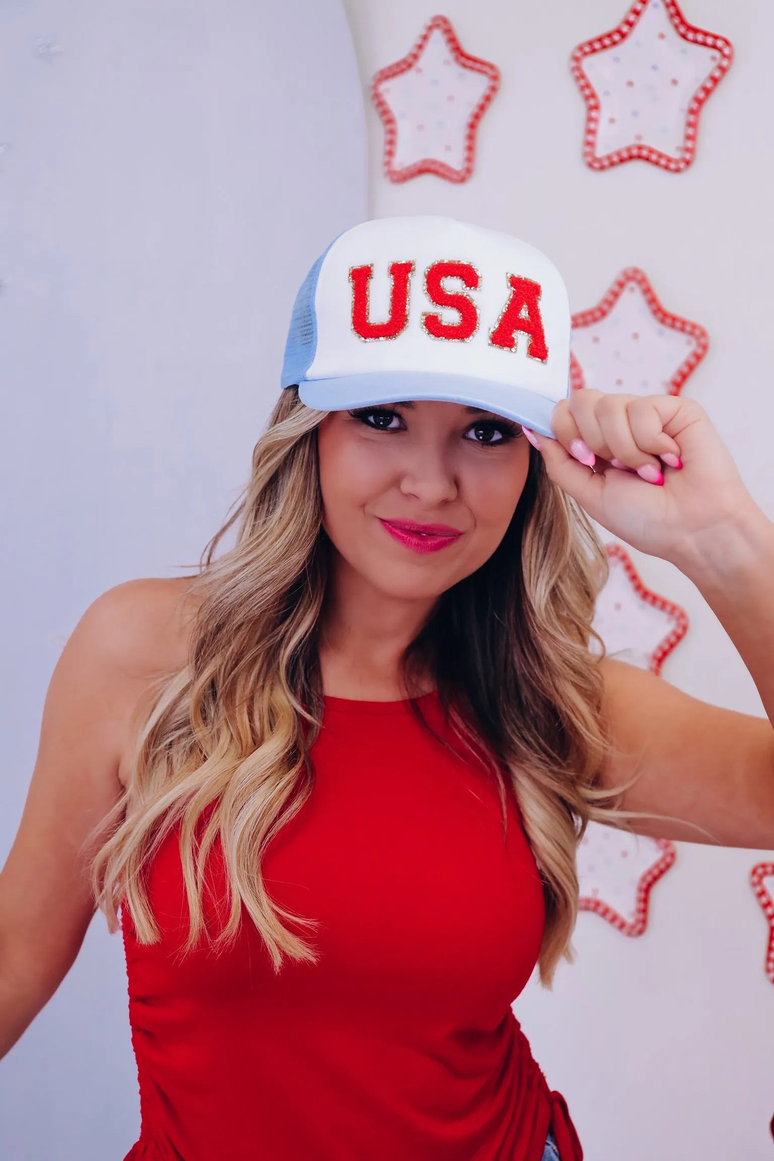 USA Patch Trucker Hat - Multi