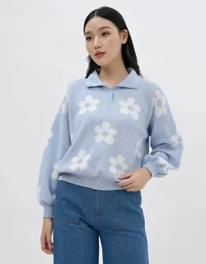 UV 2409 SWEATSHIRT TOPS 983 BLUE FLOWER