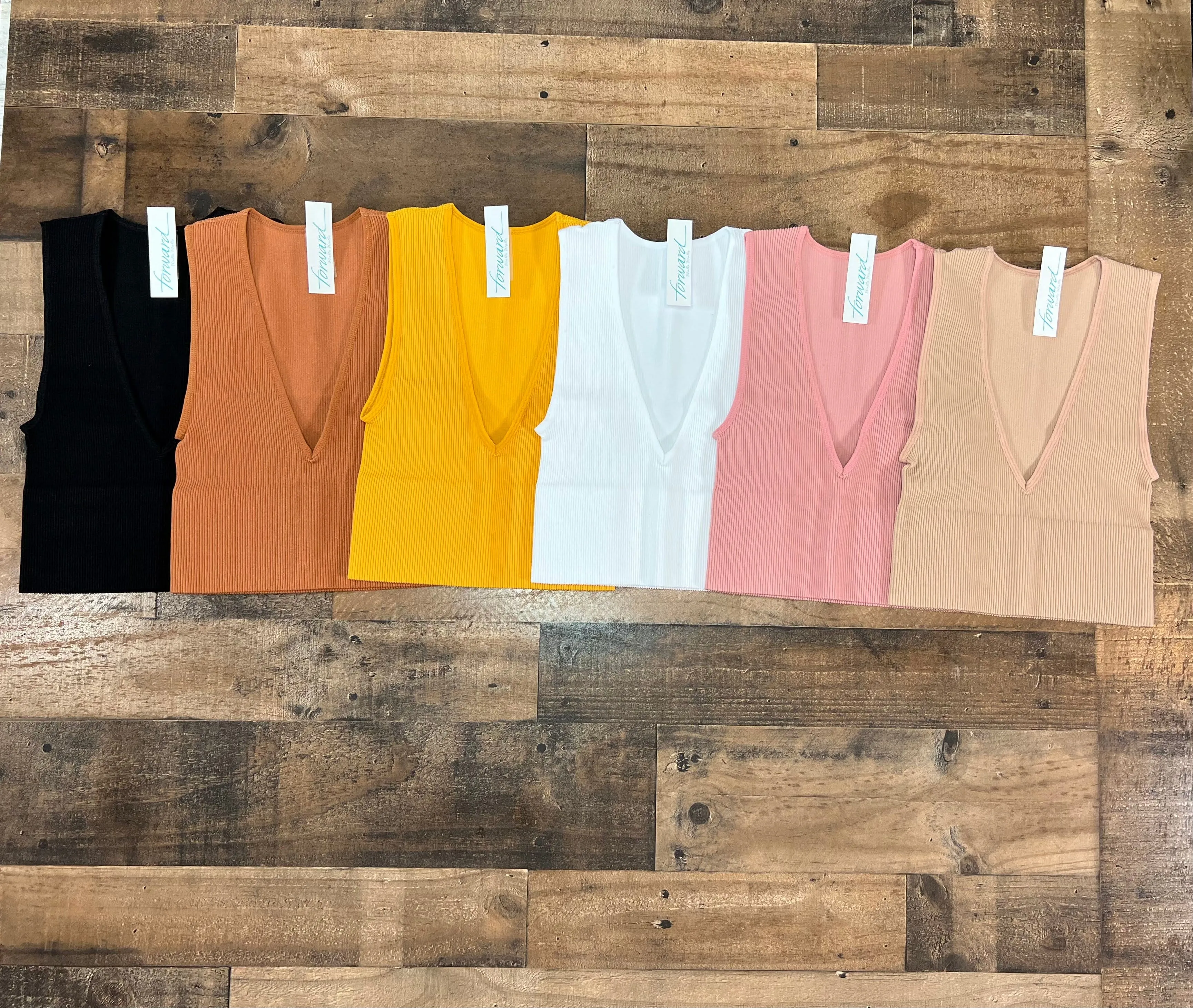 V-Neck Crop Tank