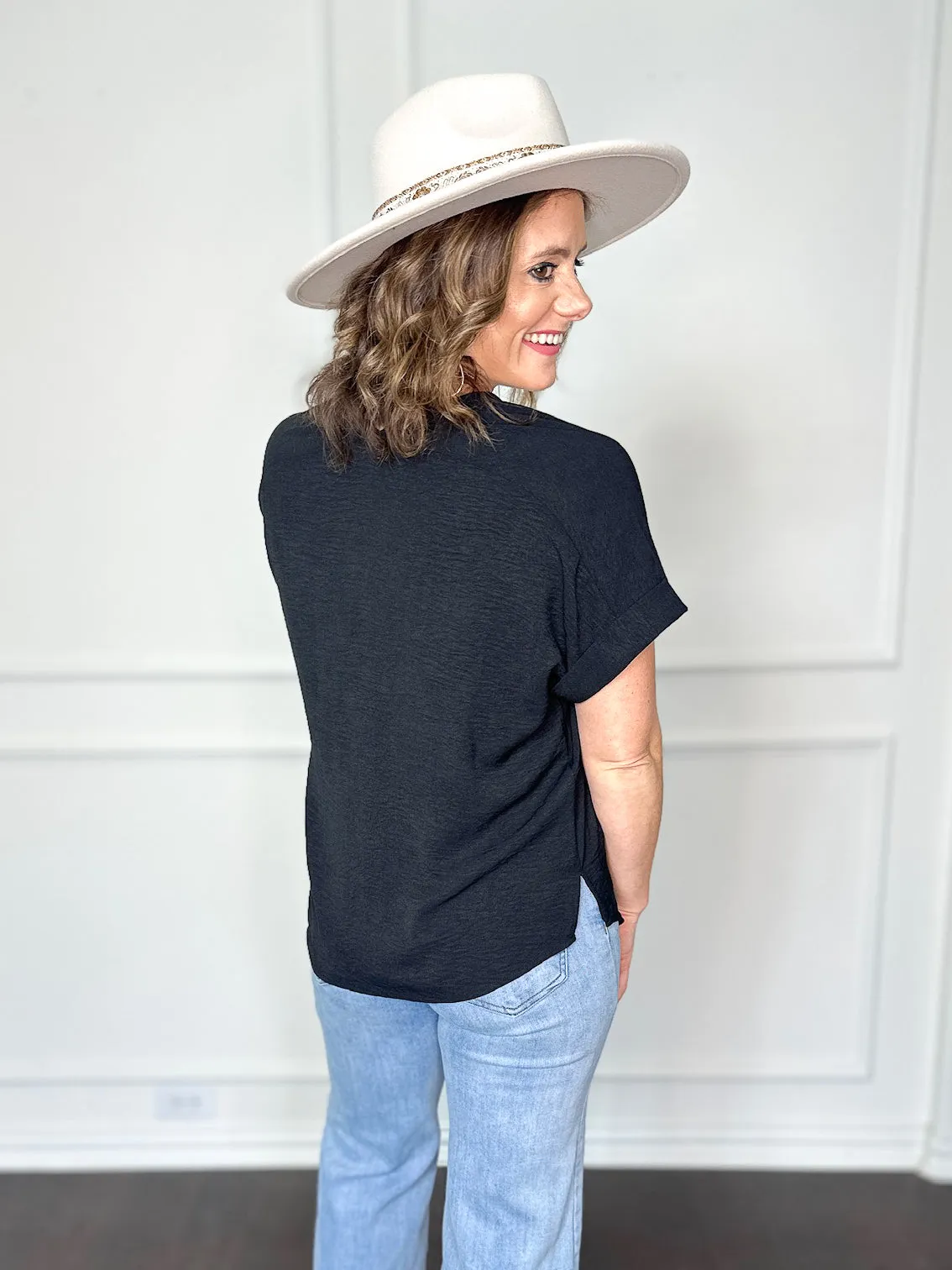 Venus V Neck Short Sleeve Top