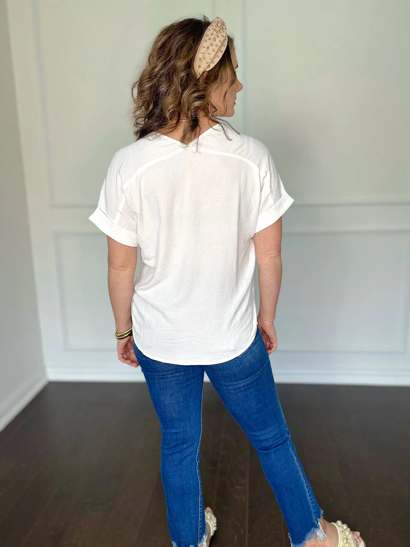 Venus V Neck Short Sleeve Top