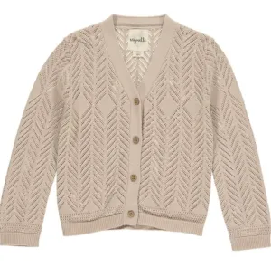 Vignette Girls Kenzie Cardigan in Oatmeal: Size 2-16y