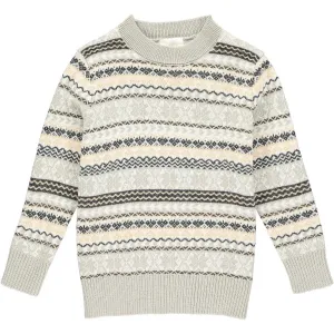 Vignette Women's Oslo Sweater - Grey Multi Stripe