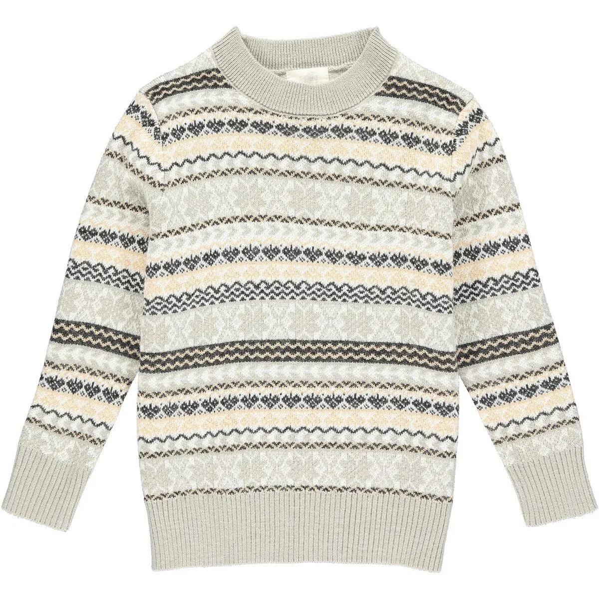 Vignette Women's Oslo Sweater - Grey Multi Stripe