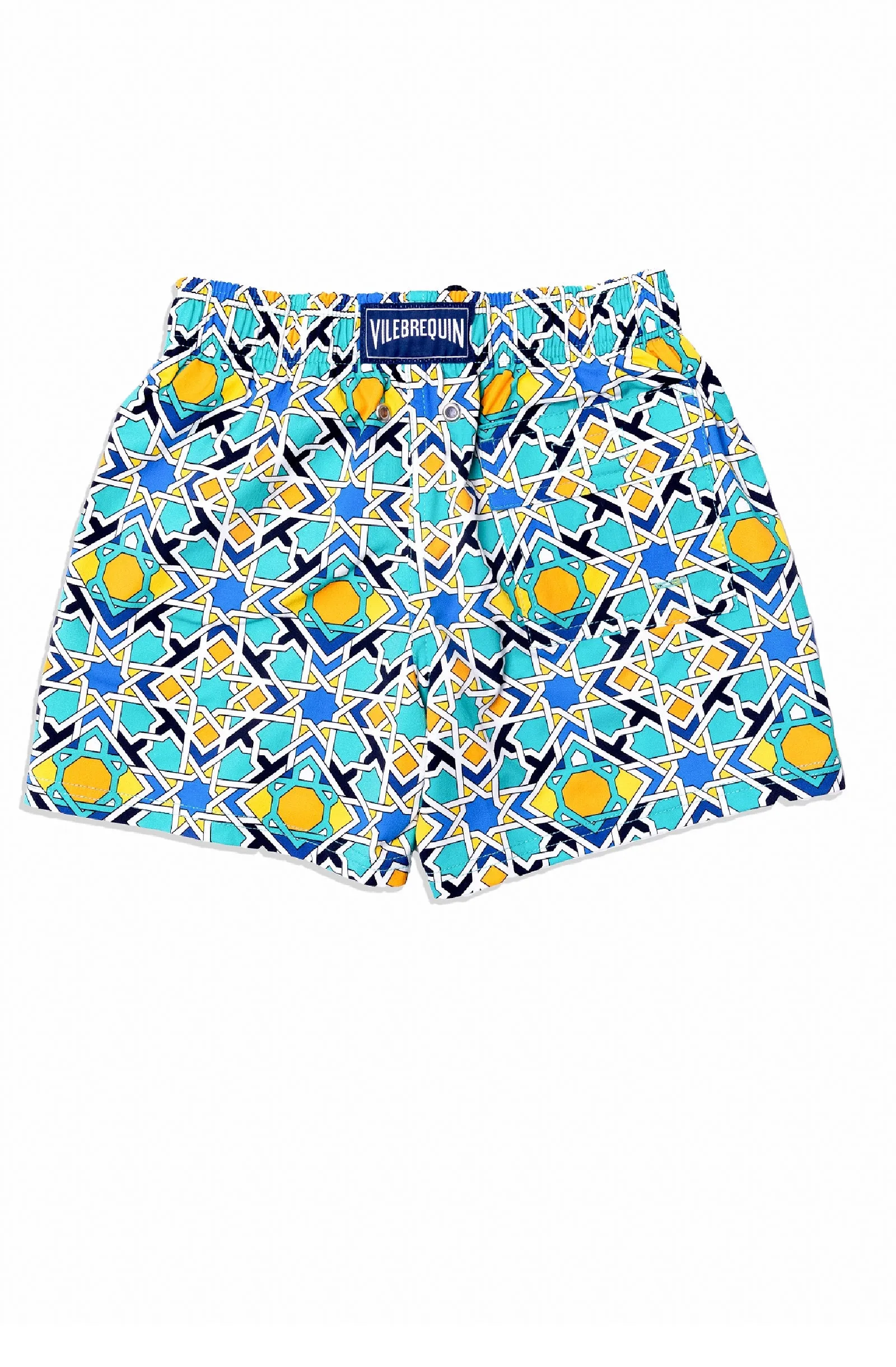 VILEBREQUIN Boys Stretch Swim Shorts Eid Mubarak Print