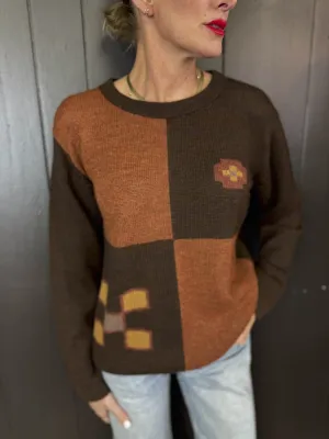 Vintage Brown Sweater - Size L