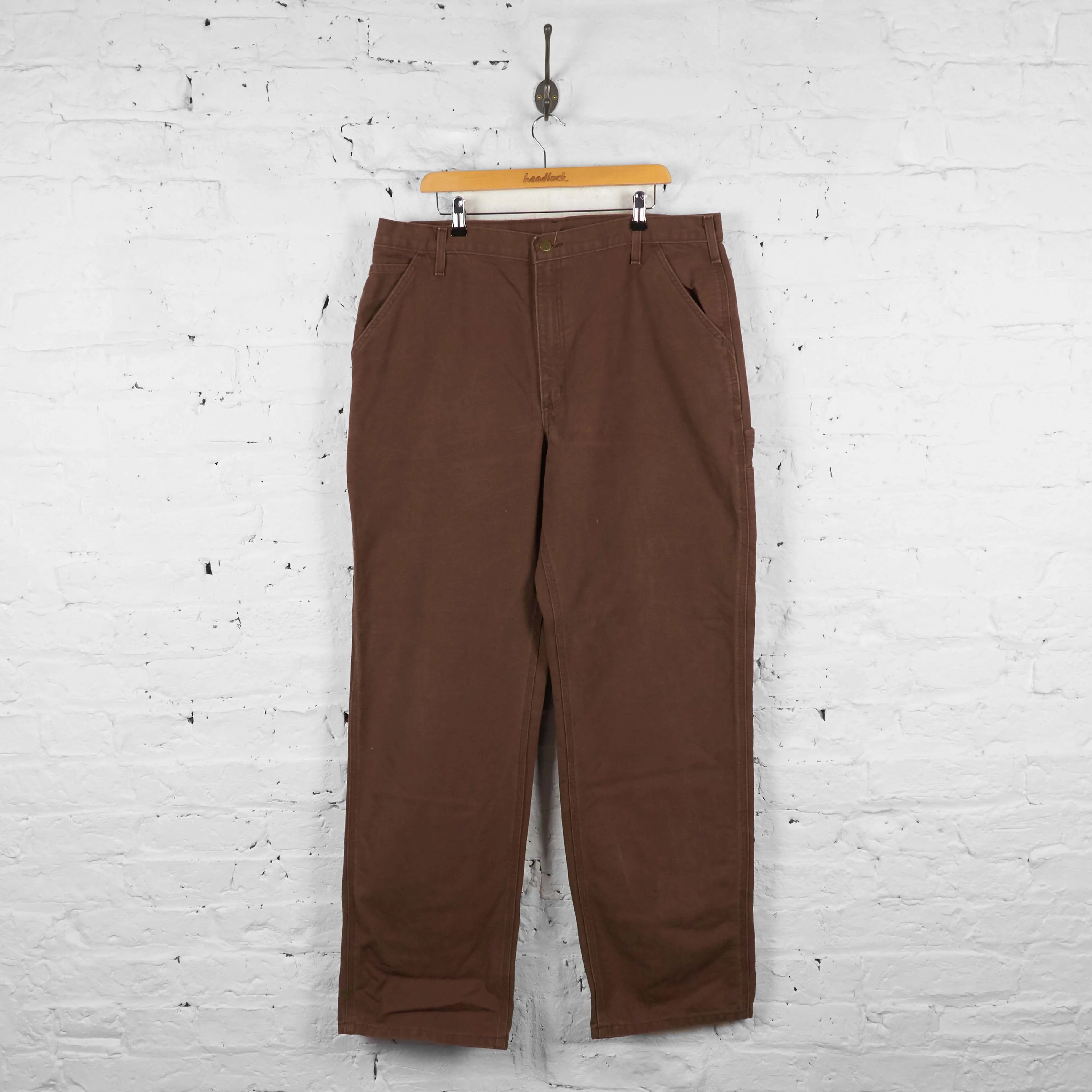 Vintage Carhartt Cargo Trousers - Brown - XXL
