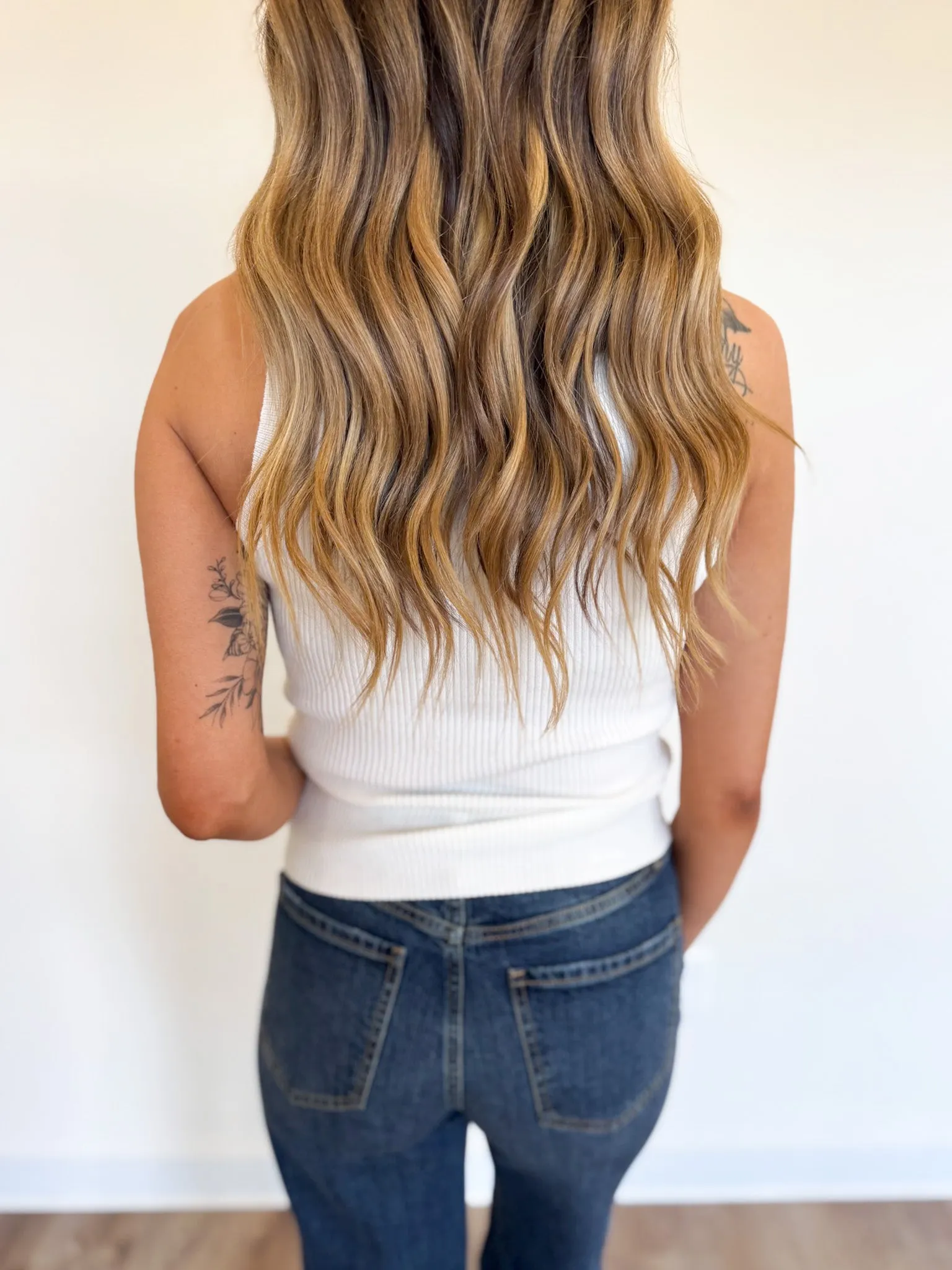 Vivienne Sweater Knit Tank Top in White