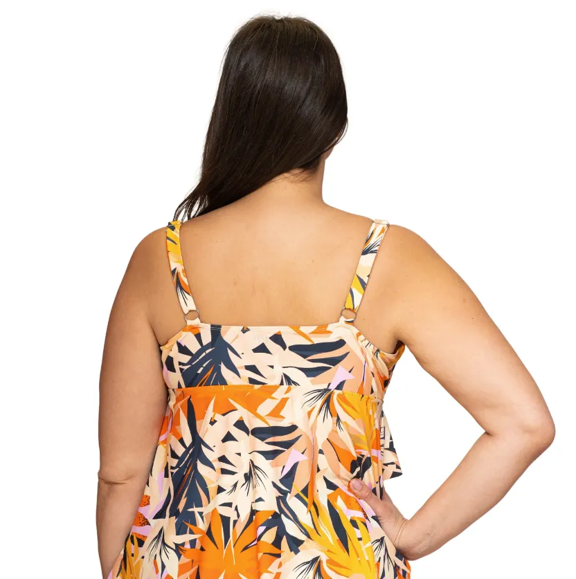 Wanderlust Plus V-Neck Triple Tier Tankini