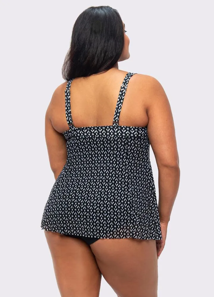 Waterfall Tankini - Leaf Bud