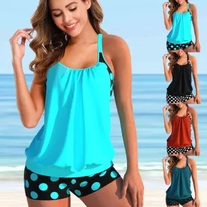 Wave Bliss Two-Piece Tankini Set