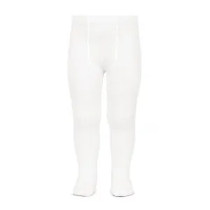 White Ribbed Tights