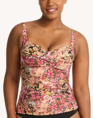 Wildflower Twist Front Tankini Top