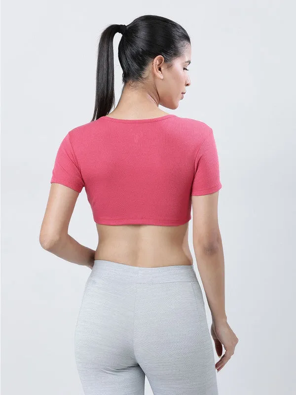 Women Meganta Solid Crop Top STUNNER TANK -01-Meganta