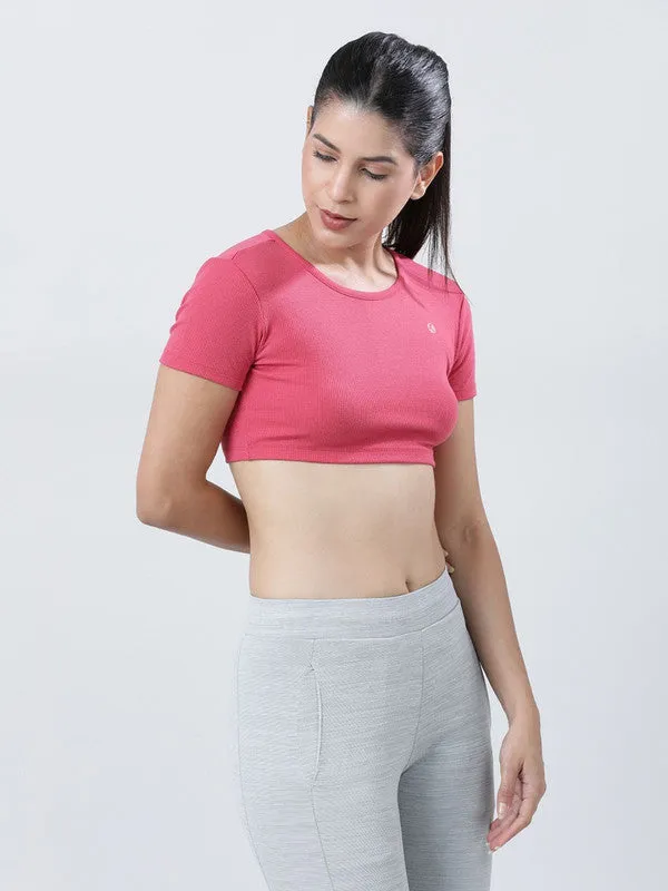 Women Meganta Solid Crop Top STUNNER TANK -01-Meganta