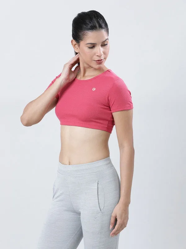 Women Meganta Solid Crop Top STUNNER TANK -01-Meganta