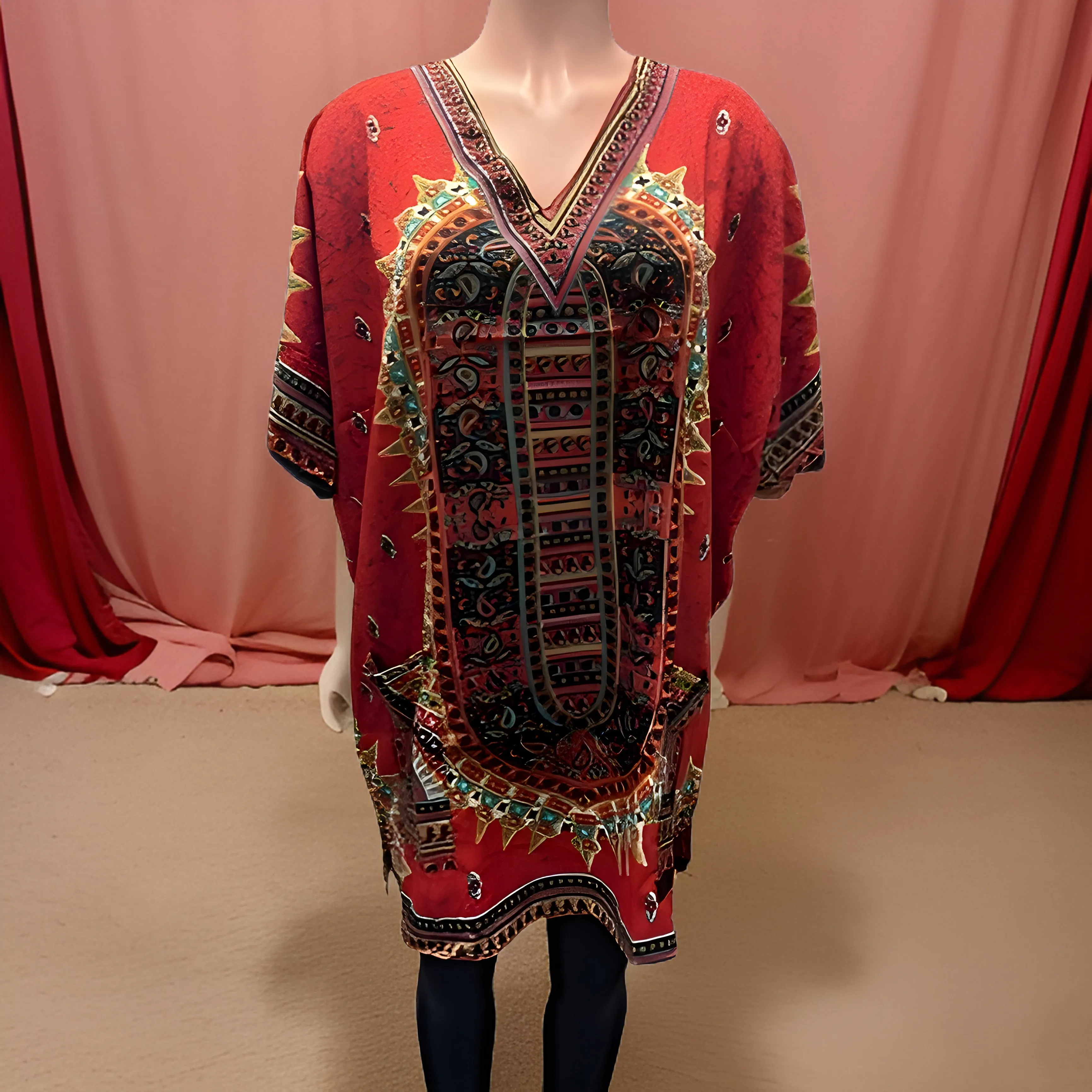 Women's Dashiki Print Tunic