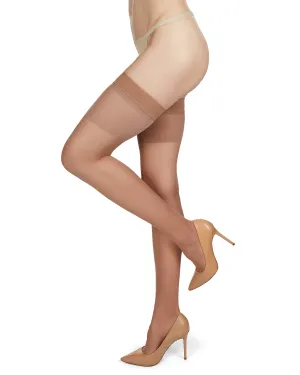Women's Silky Sheer Nylon Thigh Highs