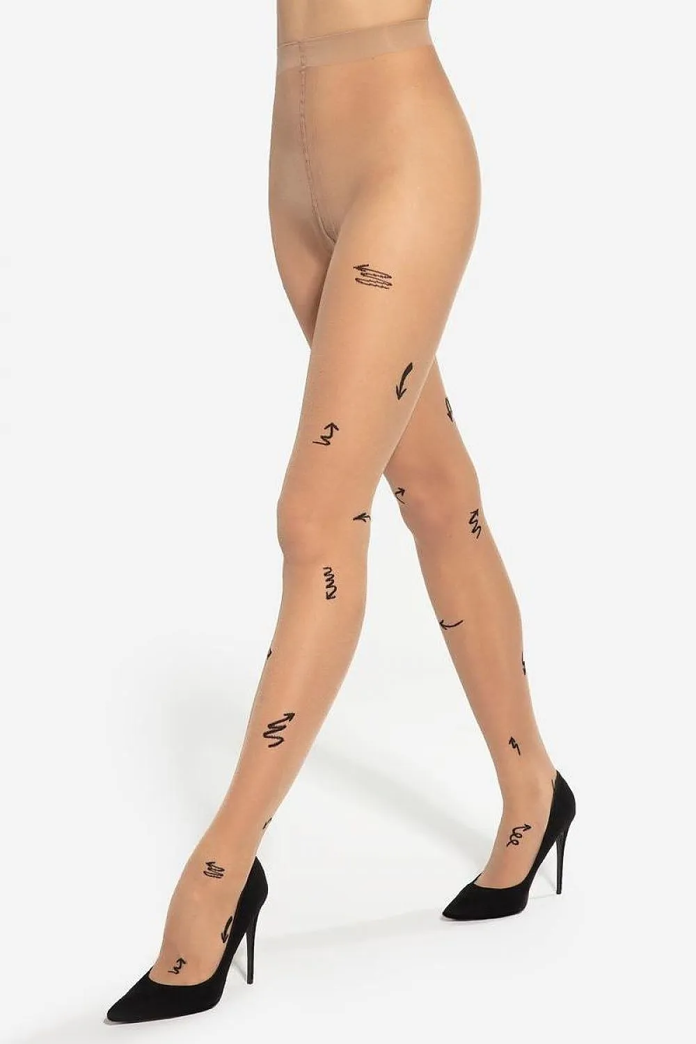Women`s Tights Nylon Patterned Starlit Charm Sheer Elegant Lightweight Hosiery