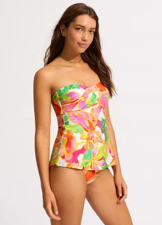Wonderland Front Bandeau Tankini Top