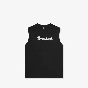 Wordmark Script Kids Tank - Black