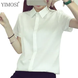 YIMOSI Women Autumn Blouses 2017 Korean Style Long Sleeve Shirts Preppy White Lady Tops Female Office Clothing Casual Blusas